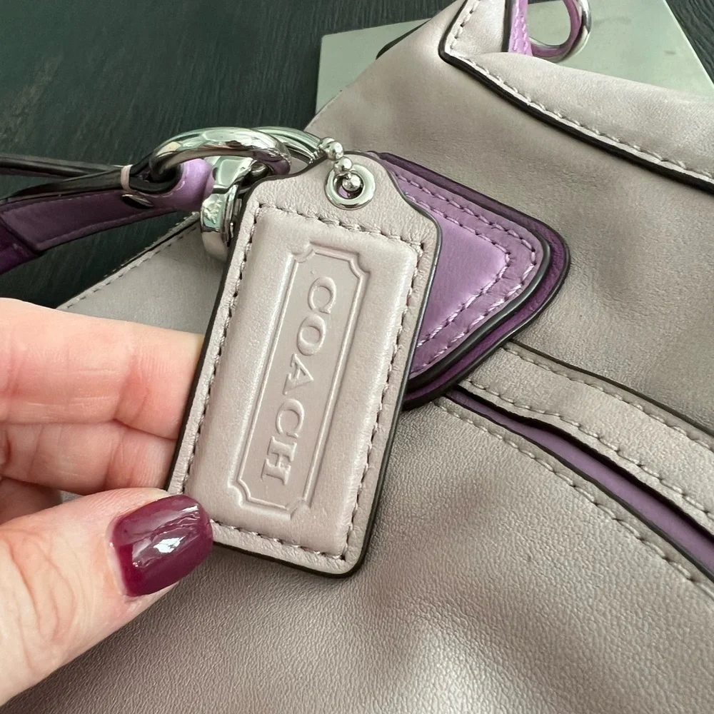 COACH F22510 Kristin Spectator Leather Round Satchel